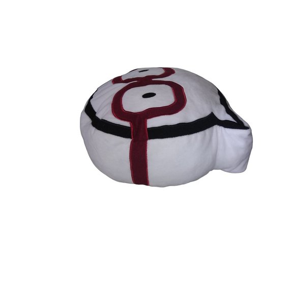 Statement Quote Emoji White Pillow with Red Glasses Accent Throw Round Pillow - Picture 3 of 6